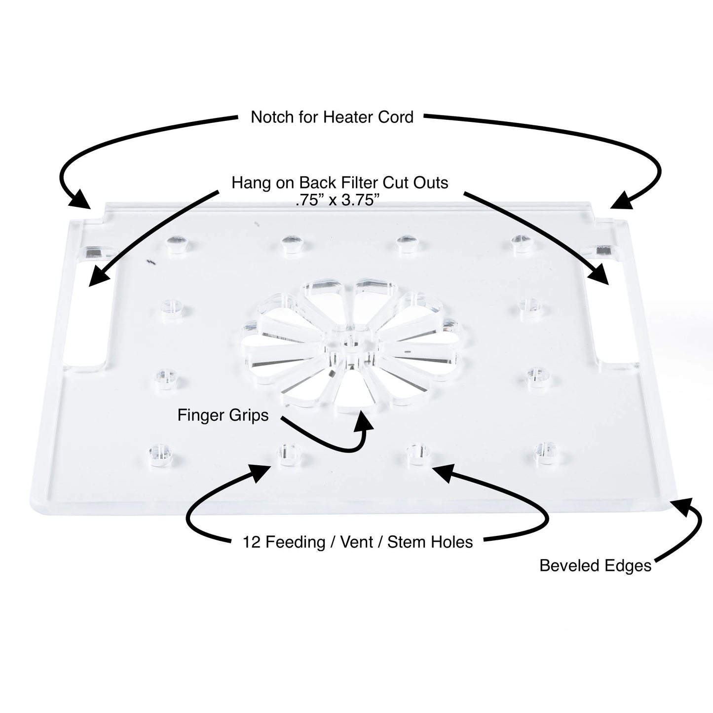 Lotus LID for 3 Gallon Self-Cleaning Aquarium