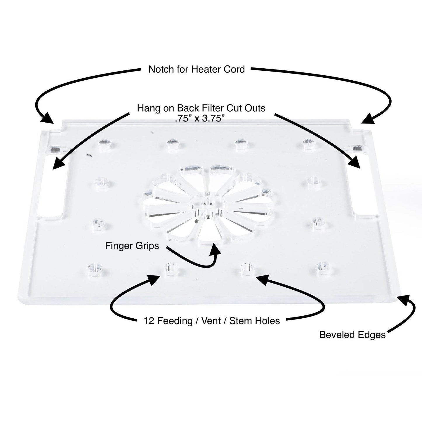 Lotus LID for 3 Gallon Self-Cleaning Aquarium - NoClean Aquariums