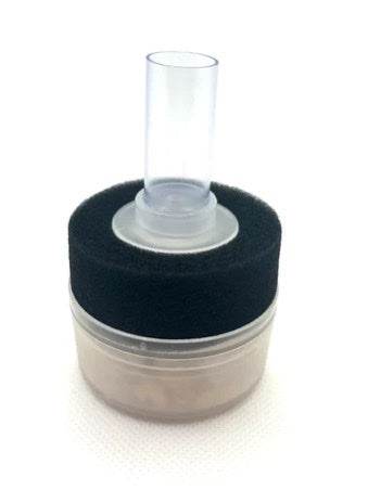 Mini Aquarium Sponge Filter with Built-In Media - Compact Filtration for 2 to 5 Gallon Fish Tanks - NoClean Aquariums