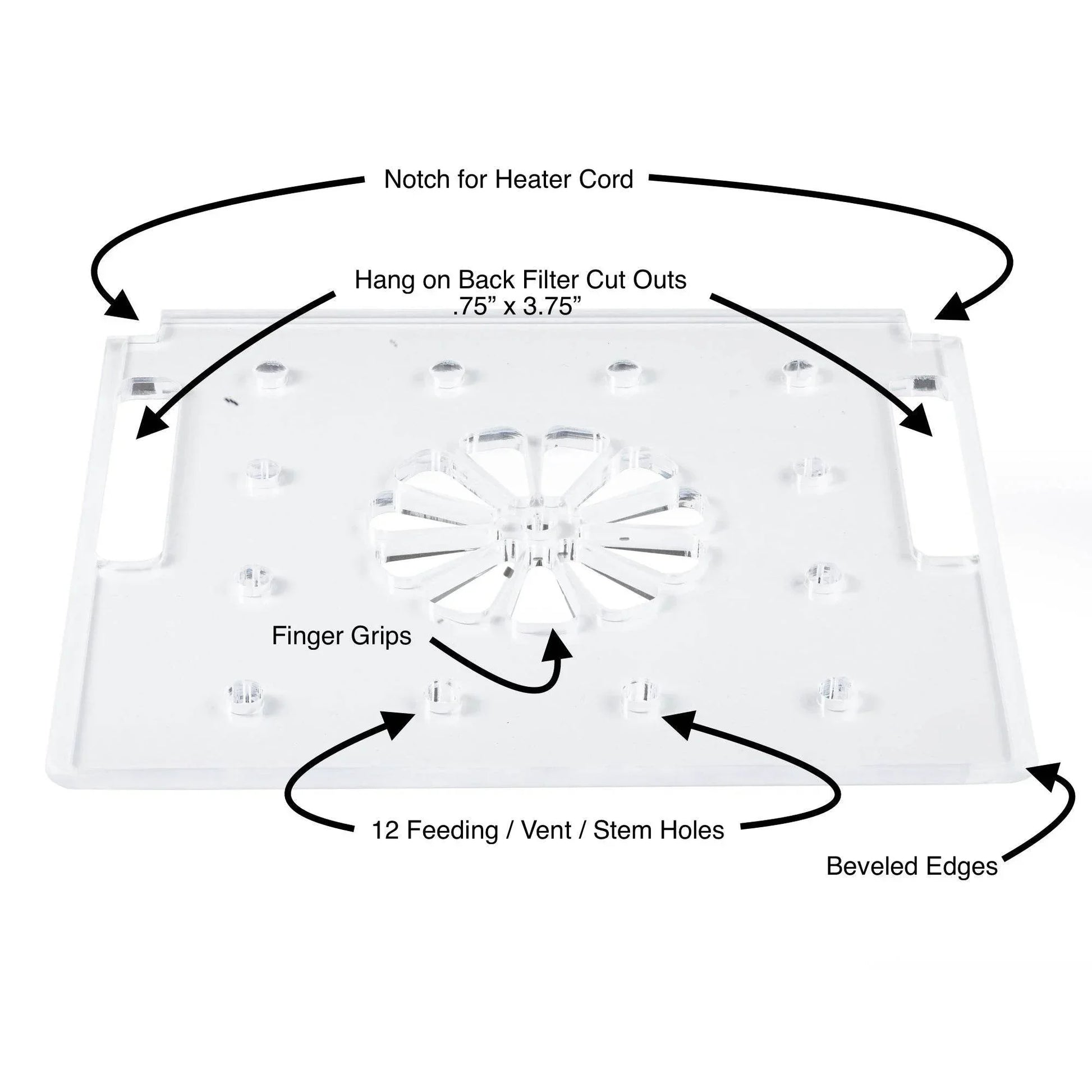 Lotus LID for 2.5 Gallon Self-Cleaning Aquarium - NoClean Aquariums