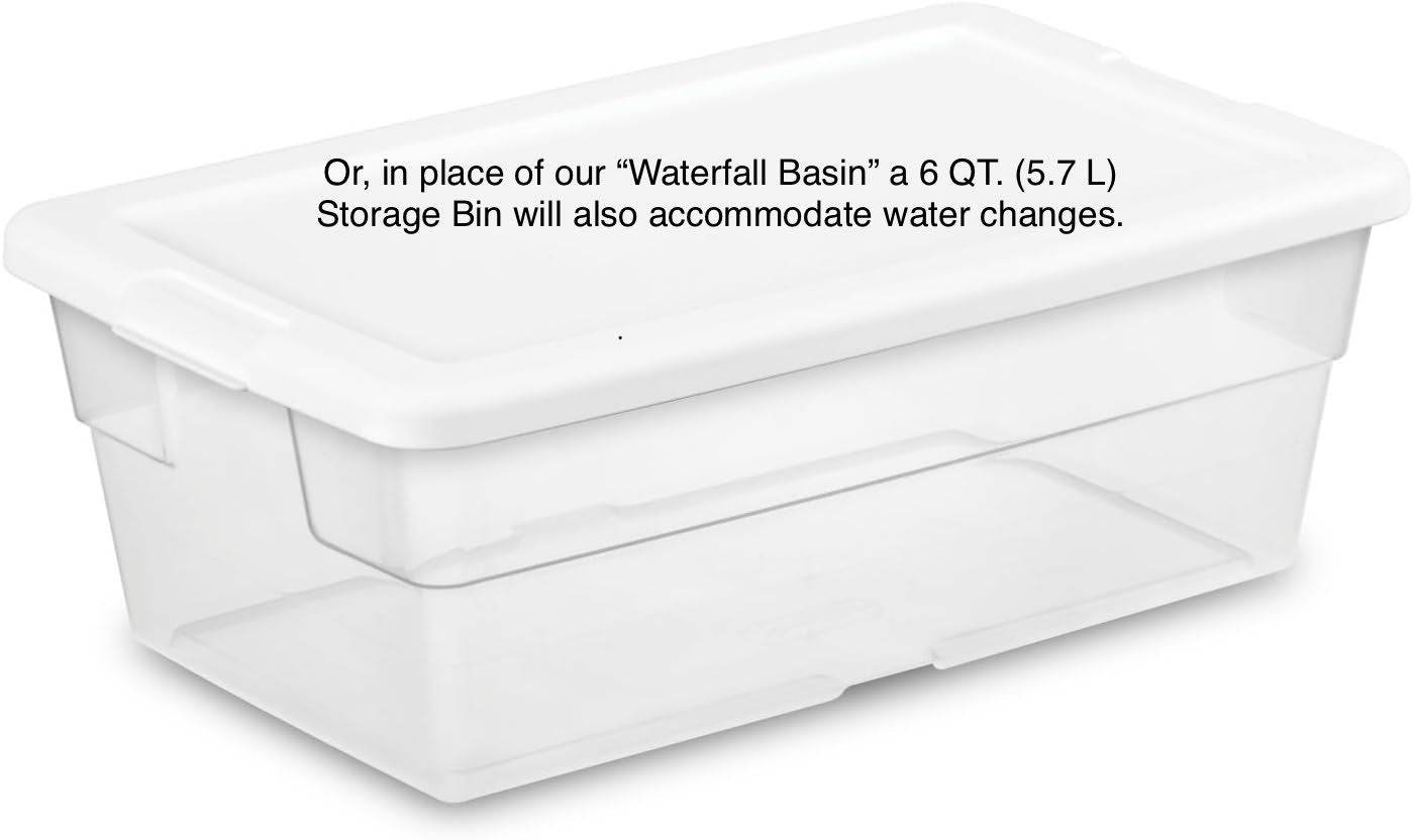 Low-Maintenance, Self-Cleaning Aquarium Kit | Lid | 5 Gallon Cube Hassle-Free Fish Tank - NoClean Aquariums