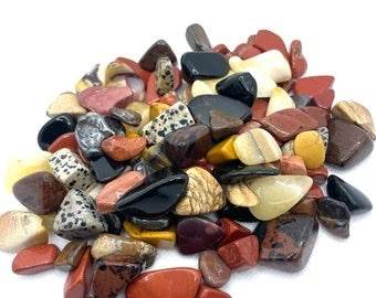 Jasper Mix Genuine Polished Gemstones for 1 Gallon Self Cleaning Aquarium - NoClean Aquariums