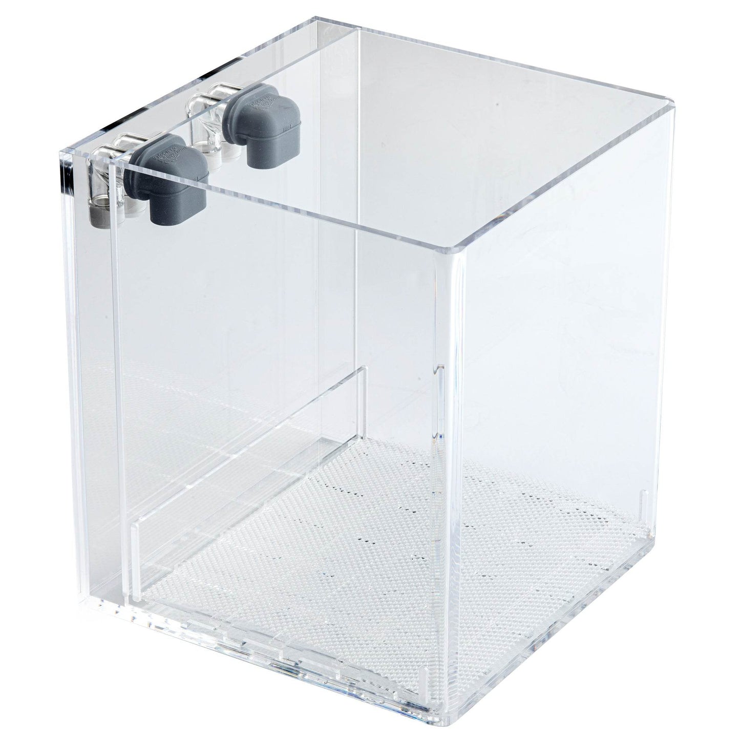 Easy Maintenance, Self-Cleaning Aquarium Kit | Lid | Waterfall Basin | 3 Gallon Cube Hassle Free Fish Tank - NoClean Aquariums