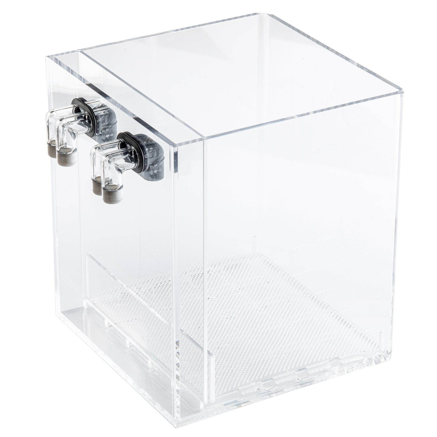 Easy Maintenance, Self-Cleaning Aquarium Kit | Lid | Waterfall Basin | 3 Gallon Cube Hassle Free Fish Tank - NoClean Aquariums