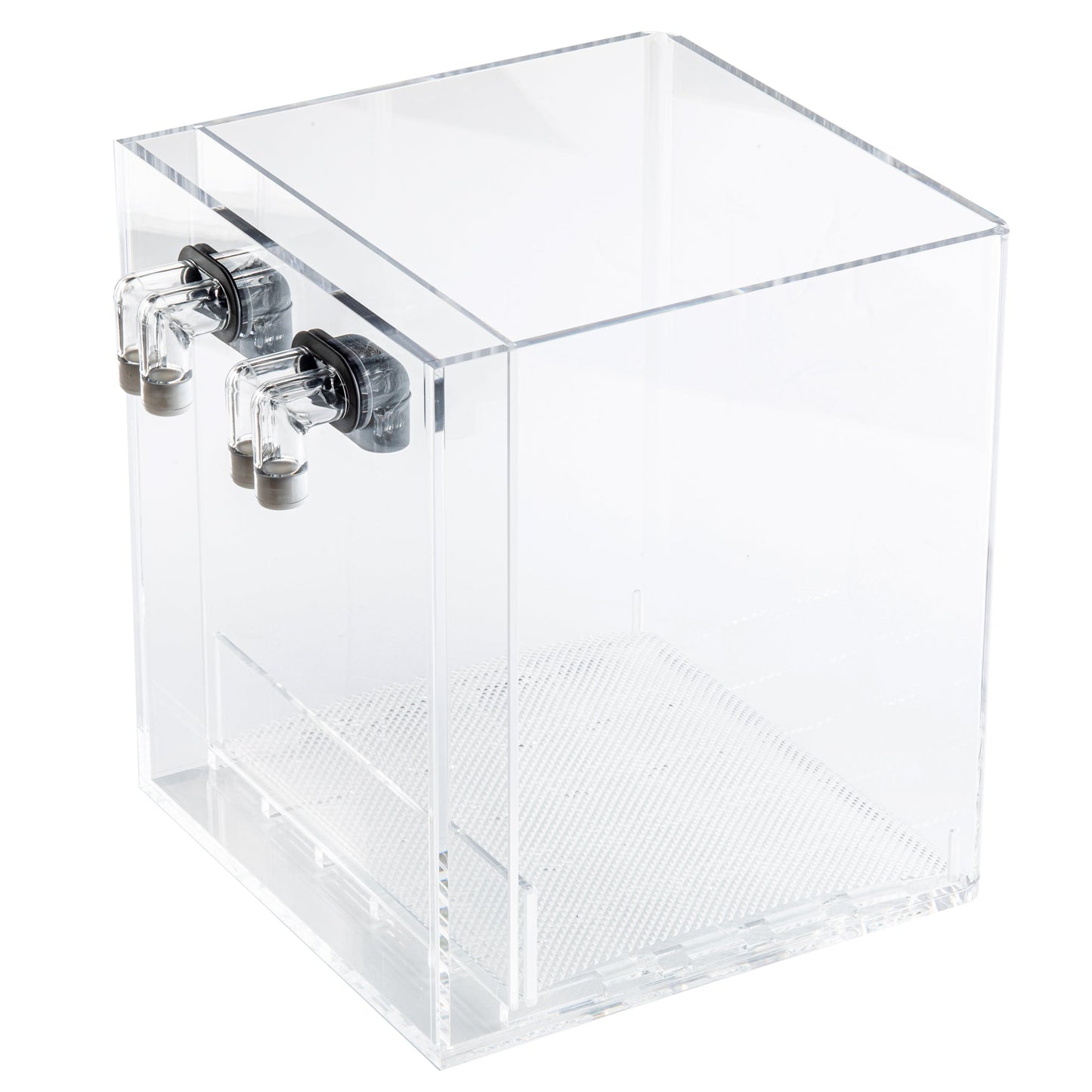 3 Gallon Cube Self-Cleaning Aquarium KIT | Lid | Waterfall Basin | Dazzle LED | Air Pump