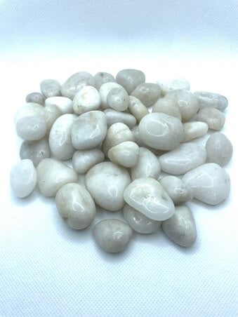White Quartz Premium Polished Stones for 1 Gallon Self Cleaning Aquarium