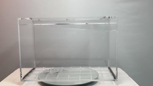 10 GALLON Self-Cleaning Aquarium Kit with Fish Tank + LID + Waterfall Basin | Easy Maintenance with Debris Removing Water Changes